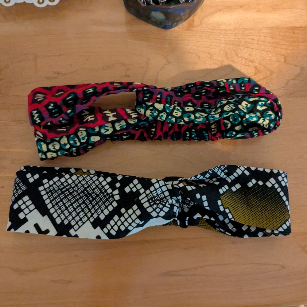 Colorful Patterned Headbands Duo